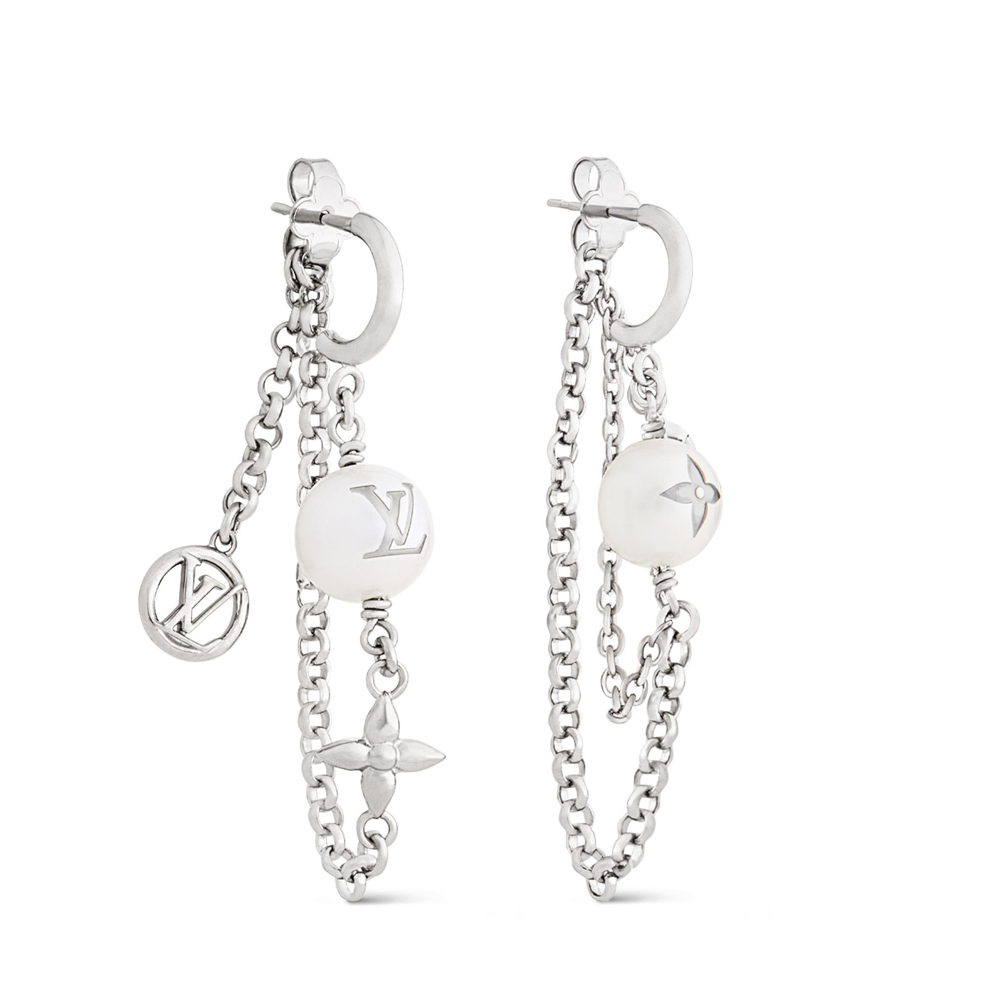 S00 Fashion Jewelry All Fashion Jewelry LV Mix Chains Earrings | Louis Vuitton ® (Product zoom)